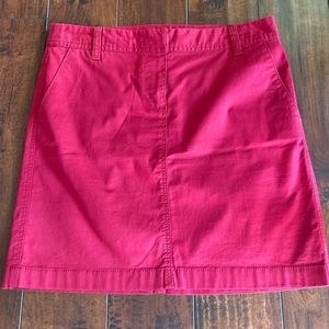 Ann Taylor LOFT Nantucket Red Chino Skort Size 2